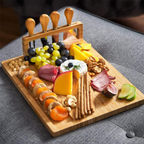 Tábua de Corte para Queijos em Bambu com Acessórios