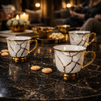 Xícaras em Porcelana Linha Premium - Elegância em cada detalhe  - HENLAR STORE